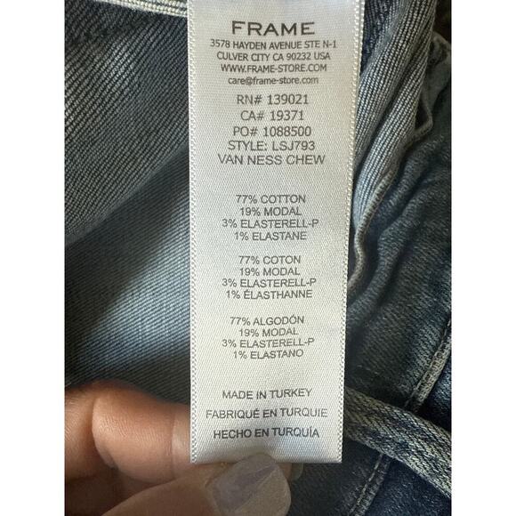 FRAME Women’s Le Skinny de Jeanne Van Ness Chew Size 27 - Picture 9 of 10